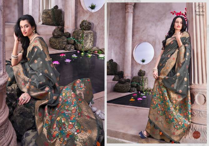 Aura Merino V 1 Heavy Festive Wear Wholesale Designer Sarees Catalog